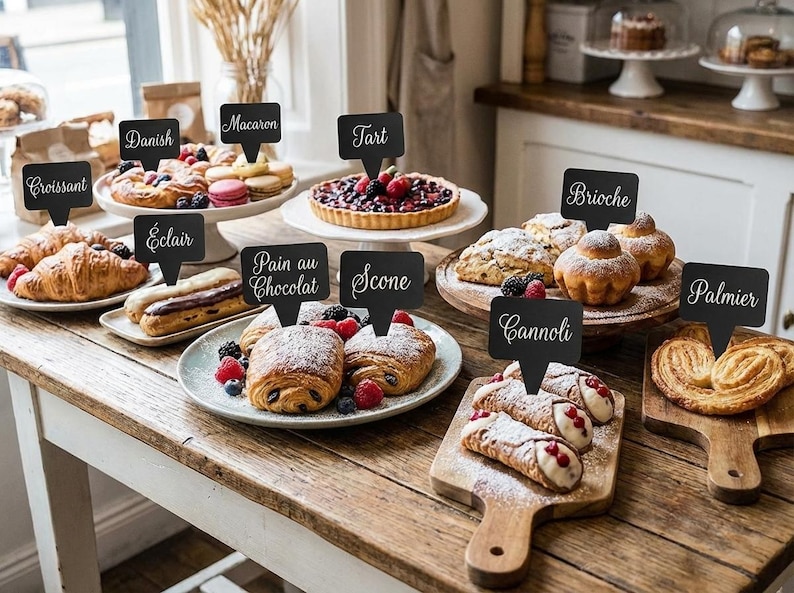 Custom Acrylic Pastries Labels - Etsy