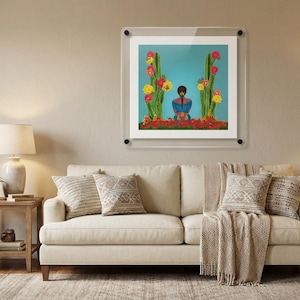 Round Corner Acrylic Floating Frame – Custom Picture or Art Display