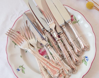 MAPPIN & WEBB English Cutlery Set for 7, Russell Model (14 Pieces)