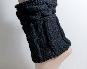 Leg warmers - short leg warmers - black