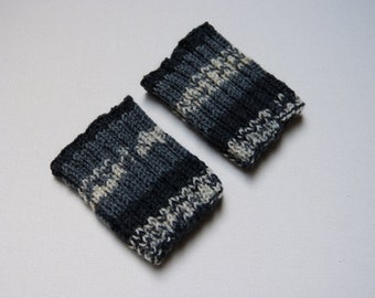 Hand knitted wrist warmers