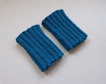 Pulse warmer turquoise - knitted hand knitted