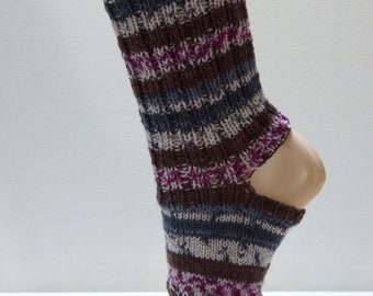 Yogasocken - Gr. 37 - 39 gestrickt - Yoga-Socken - Pilates