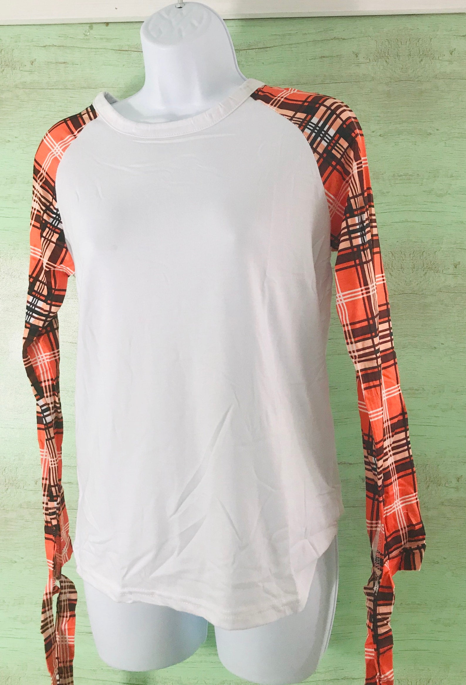 Orange Plaid Shirt Etsy