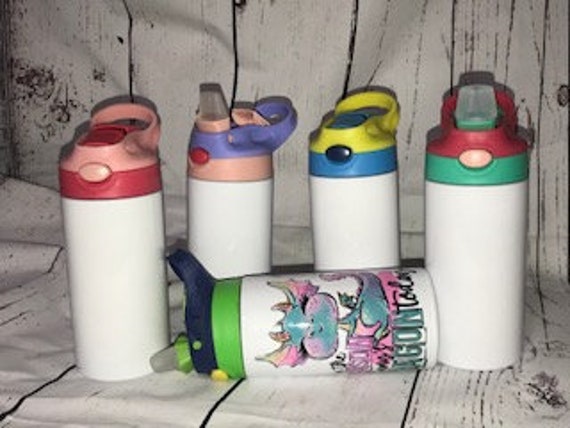 12 oz Kids Sublimation Tumblers, Sublimation Flip Lid Cups – Covered N  Blanks