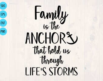 Family Anchor Svg Etsy