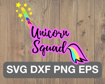Unicorn squad svg | Etsy