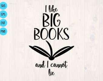 Me gustan los libros grandes y no puedo mentir SVG es un divertido diseño de camisa amante de libros