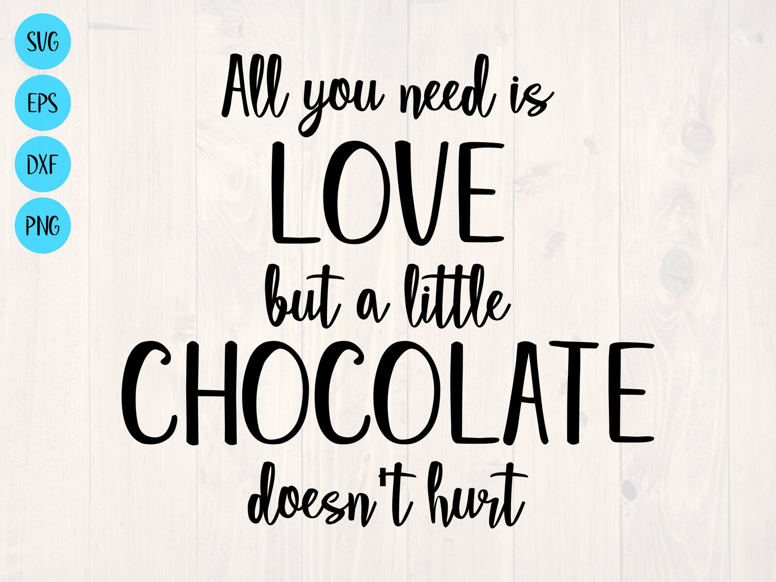 All You Need is Love but a Little Chocolate Doesn't Hurt Etsy