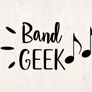 Band Geek SVG is a funny shirt design