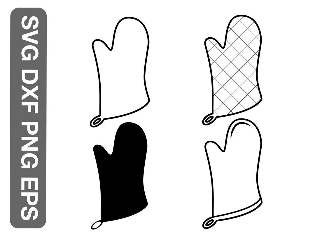 Oven Mitts Svg, Oven Mitt Svg, Png, Eps, Dxf, Clip Art, Vector Art, for
