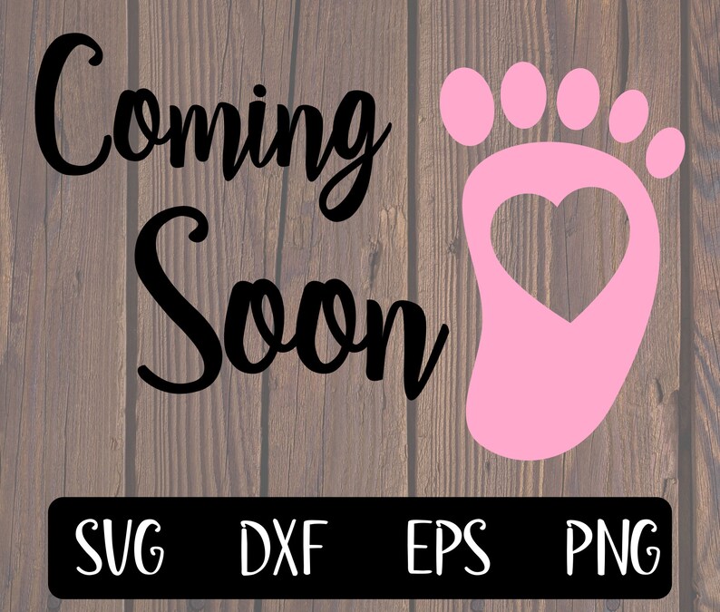 Coming Soon Svg Gender Reveal Svg It's a Girl Svg Baby Etsy
