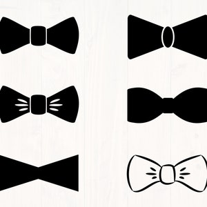 Bowtie clipart svg bundle per l'utilizzo con cricut e silhouette.