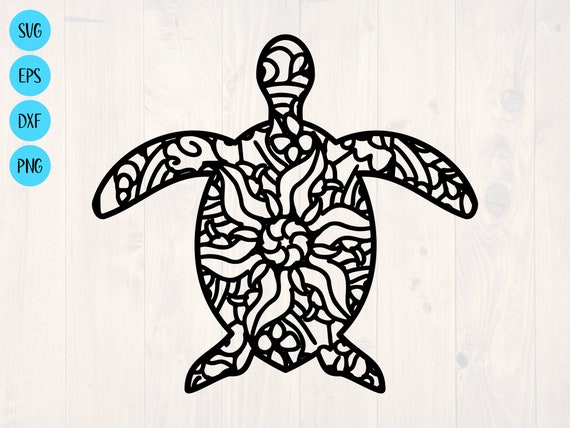 Download Turtle Mandala Svg Sea Turtle Svg Animal Mandala Svg Save Etsy