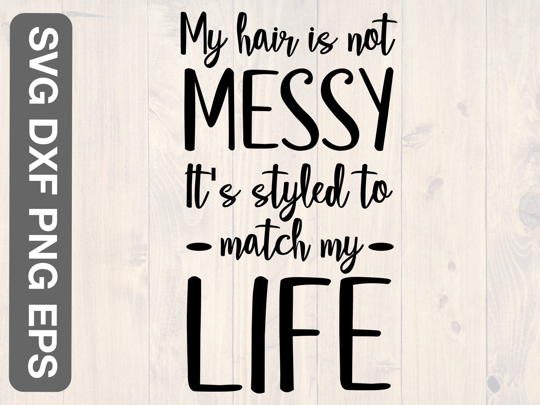 My Hair Is Messy To Match My Life Sweatshirt