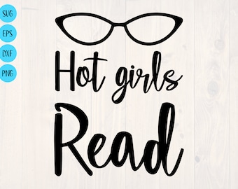 Hot girls read SVG