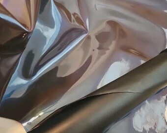 Pelle di agnello di pecora blu Mystichrome da 2 once, interamente in pelle con finitura lucida verniciata, 4-6 piedi quadrati, per lavorazioni artigianali.