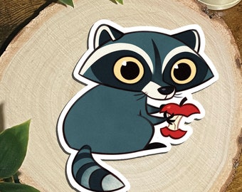 アライグマのステッカー