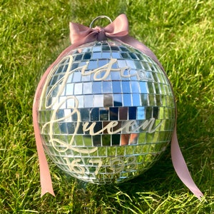 Personalised Disco Ball- wedding decor | birthday gift | home decor | hen party| bougie boogie