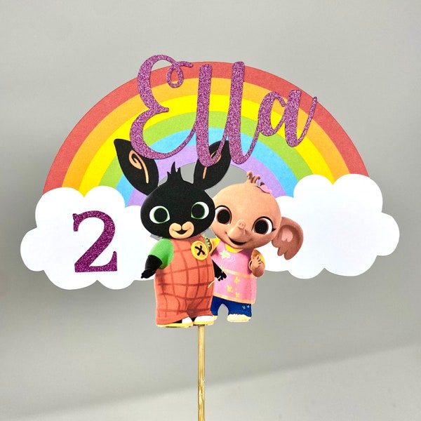 Bing bunny and Sula cake topper