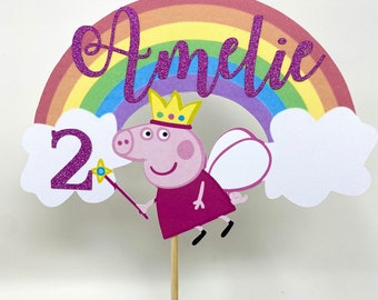 Peppa Pig Cake Topper Personalised