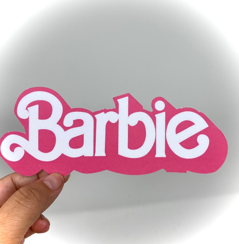 Barbie Doll Cake Topper and Logo Etsy UK