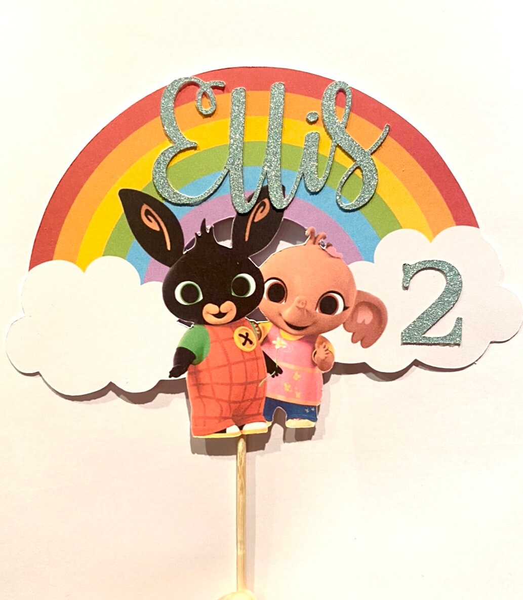 Bing Bunny and Sula Cake Topper - Etsy UK
