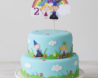 Ben and Holly Personalised Cake Topper