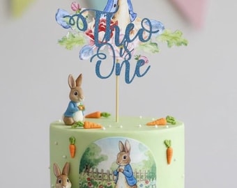 Peter rabbit cake topper