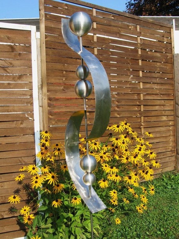 Stele Edelstahl Rost Skulptur Garten Rostfrei 17 Etsy