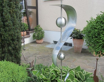 Stele Edelstahl Rost Skulptur Garten Rostfrei 27