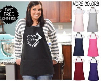 Custom Smock I Will Cut You Apron Hairstylist Apron Hairdresser