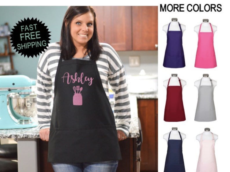 Cute Aprons For Women Short Apron with Pockets Etsy