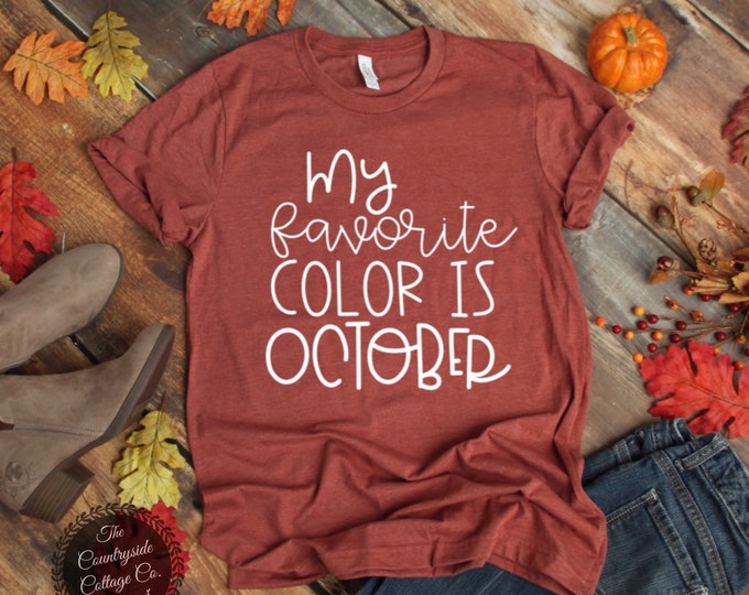 October Monthly Colors T-Shirt