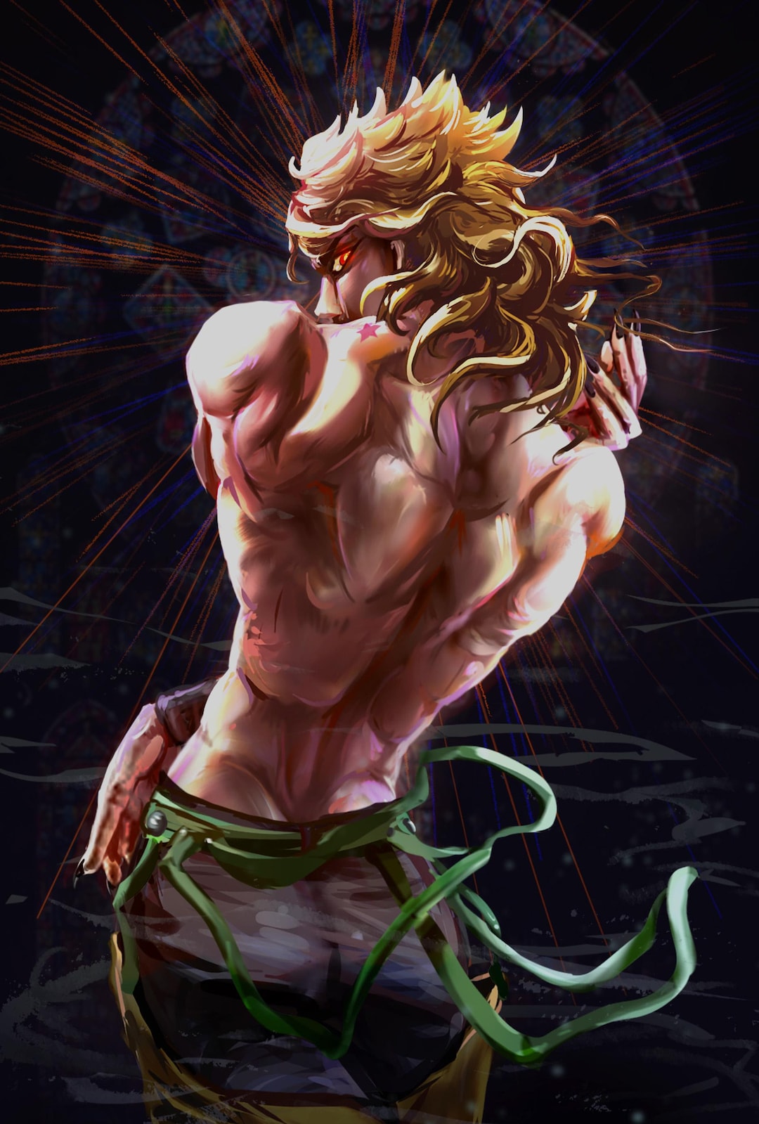 Dio Shadow Pose Art Print, Normal and NSFW Nude Versions - Etsy