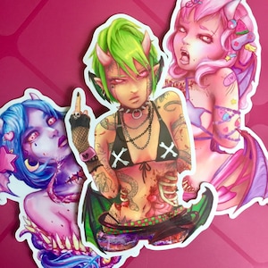 Gurogirl V3, large Vinyl Sticker