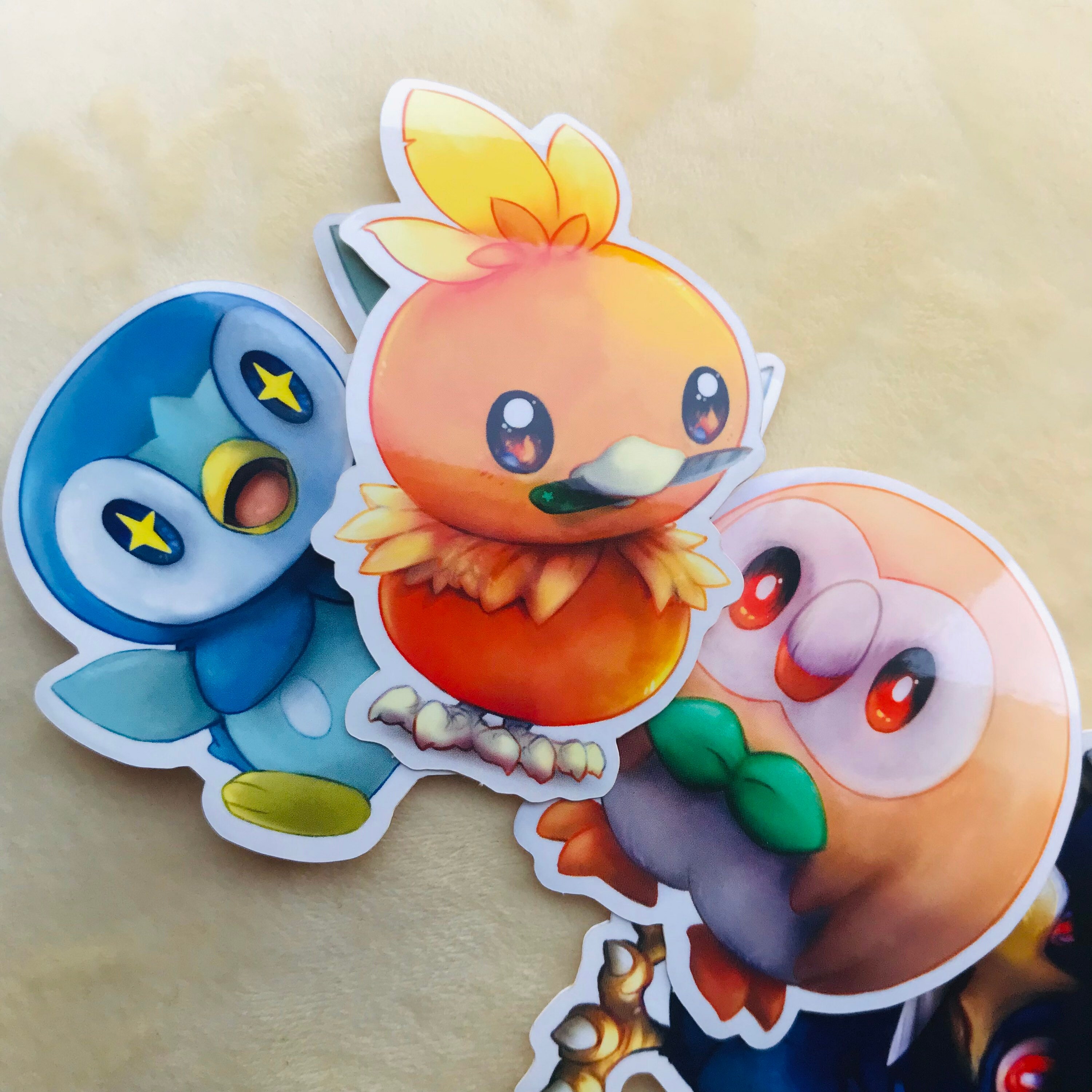 Torchic Pokémon With Knives Vinyl Sticker Etsy