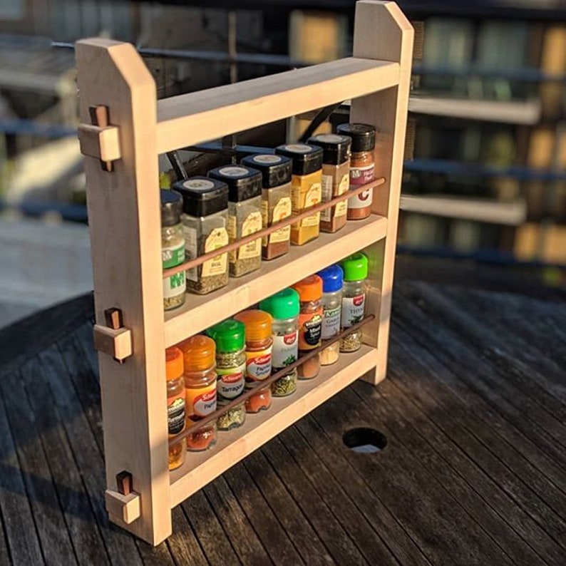 Japanese Inspired Spice Rack Woodworking Plans Etsy Australia