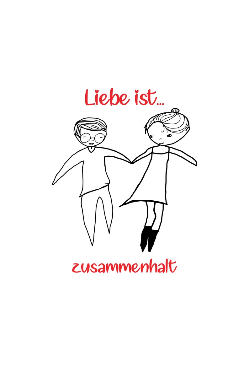 Plotterdatei Jan & Finja Liebe ist... zusammenhalt Etsy.de