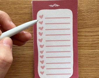 Valentine’s Day Notepad - I love you stationery