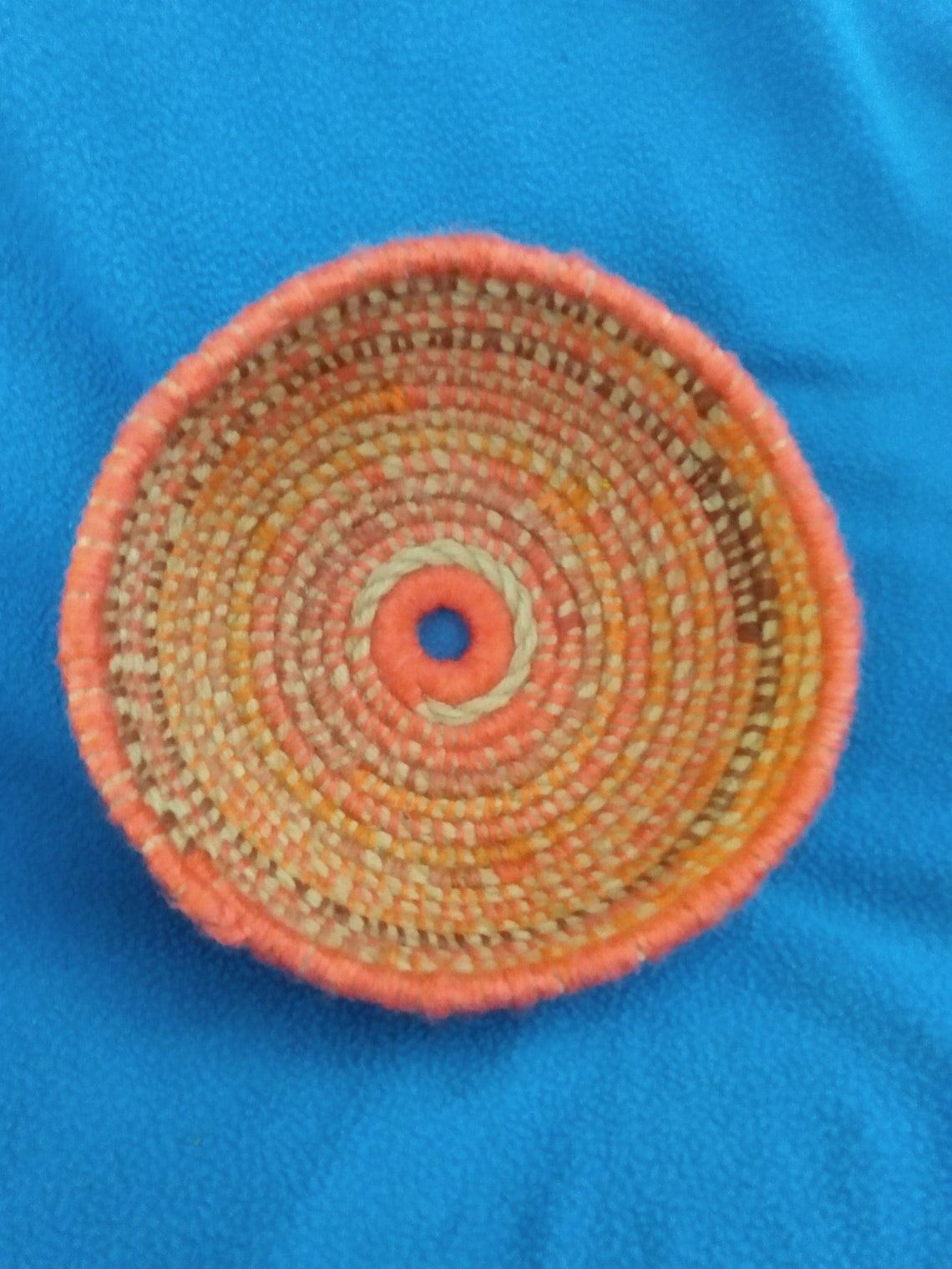 Handwoven basket Etsy