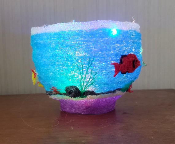 3d Pen Art Fishbowl in Blue 