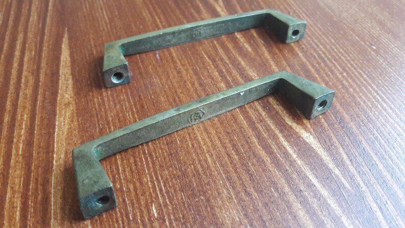 Perilla de latón vintage tiradores de cobre para muebles | Etsy