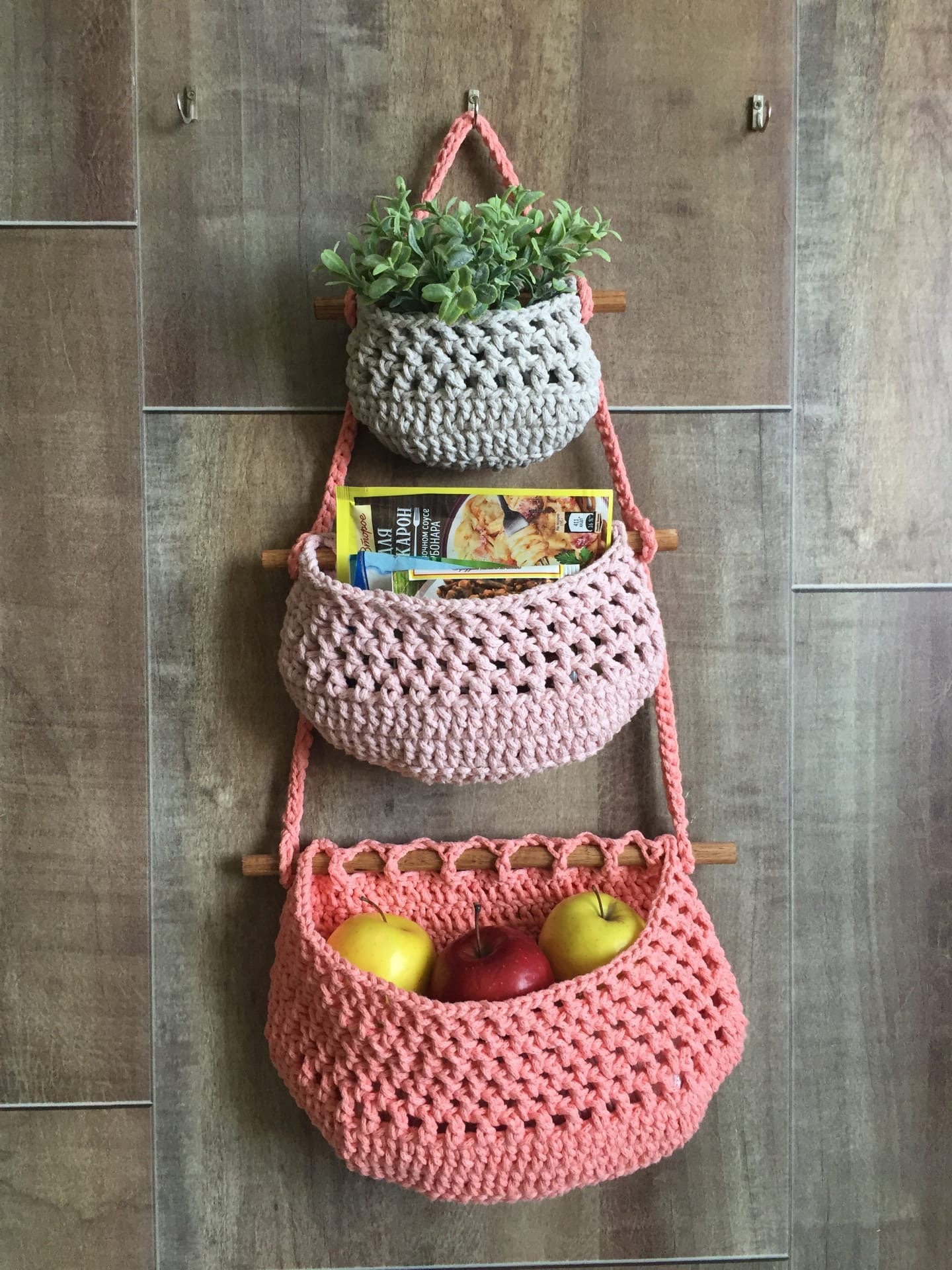 Cesta de fruta colgante Almacenamiento de cocina De la cesta | Etsy
