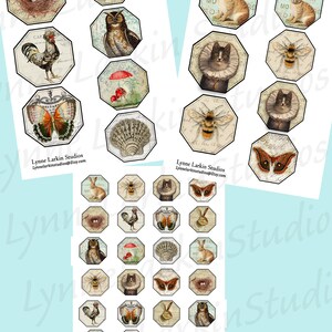 Etiquetas de lujo DESCARGA INSTANTE papel digital Etiquetas vintage Junk Journal, Collage, Scrapbooking