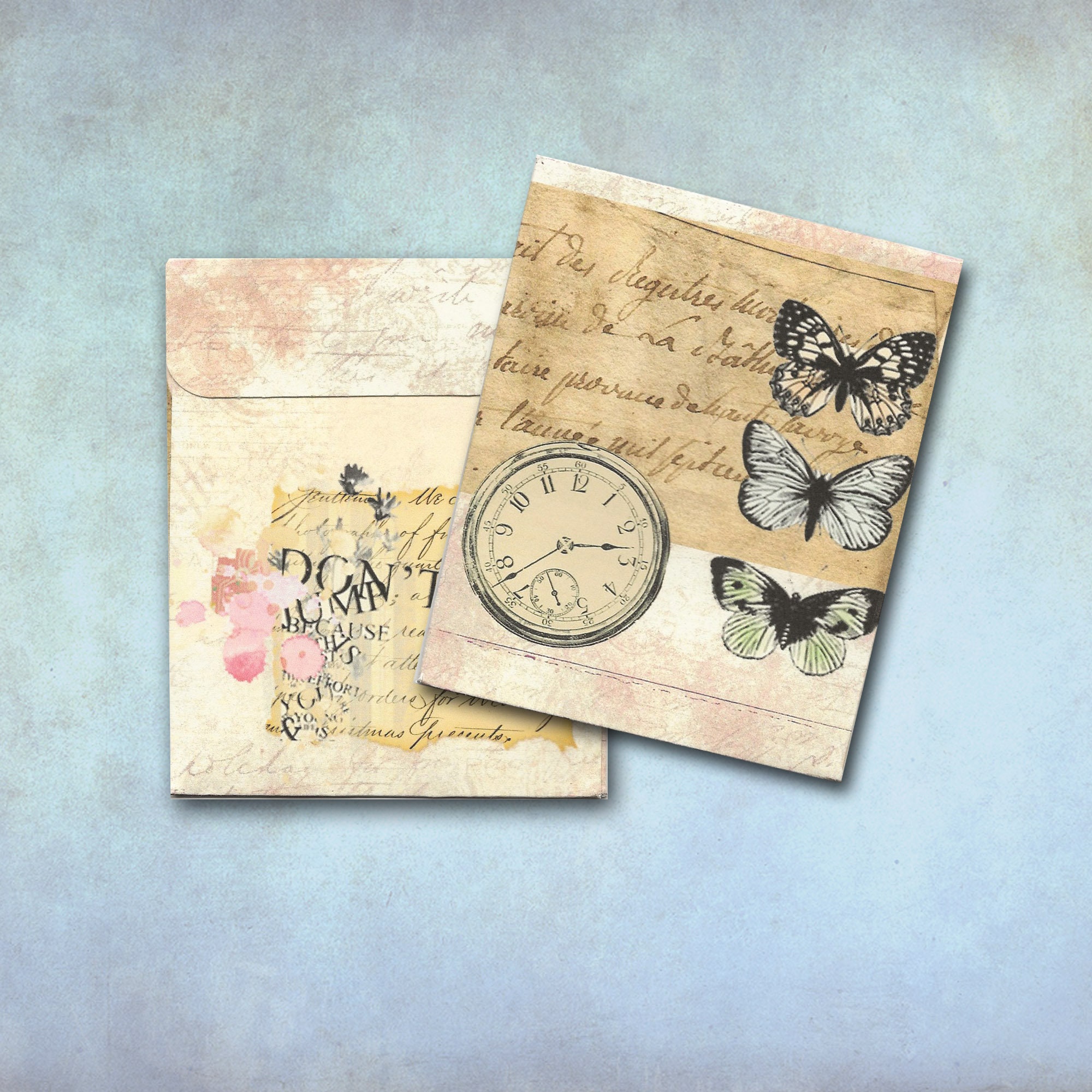 Digital Download DIY Envelope Vintage Clock and - Etsy