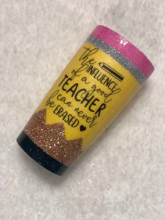 Glitter Pencil Tumbler | Teachers Gift | Custom Tumbler