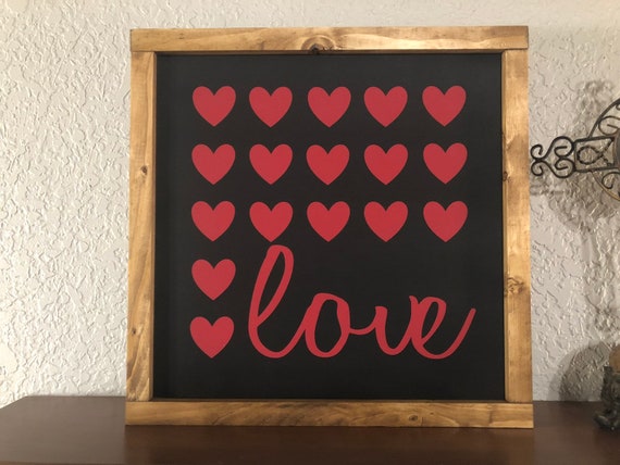 Love Sign | Valentines Day Sign | Love| Valentines Decor | Modern Farmhouse