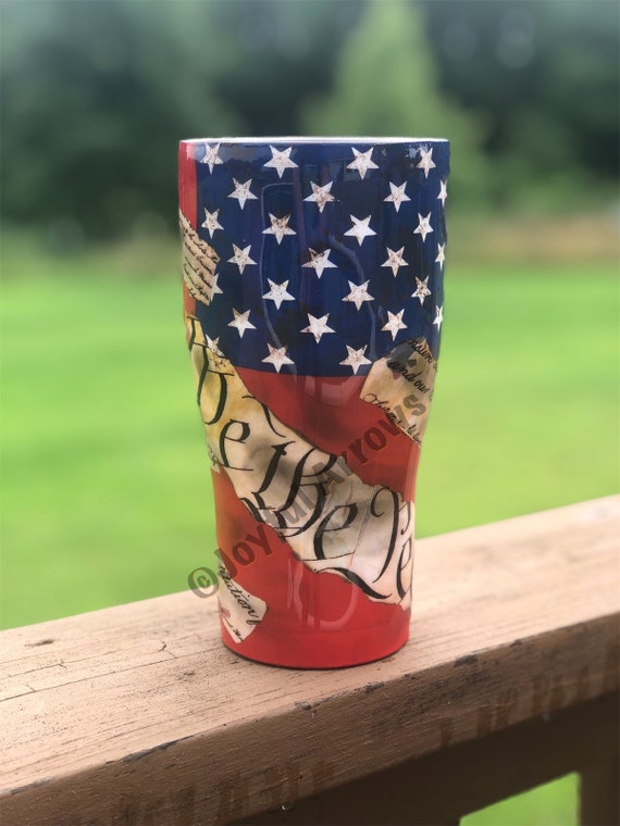 We The People custom tumbler | patriotic tumbler | American flag |