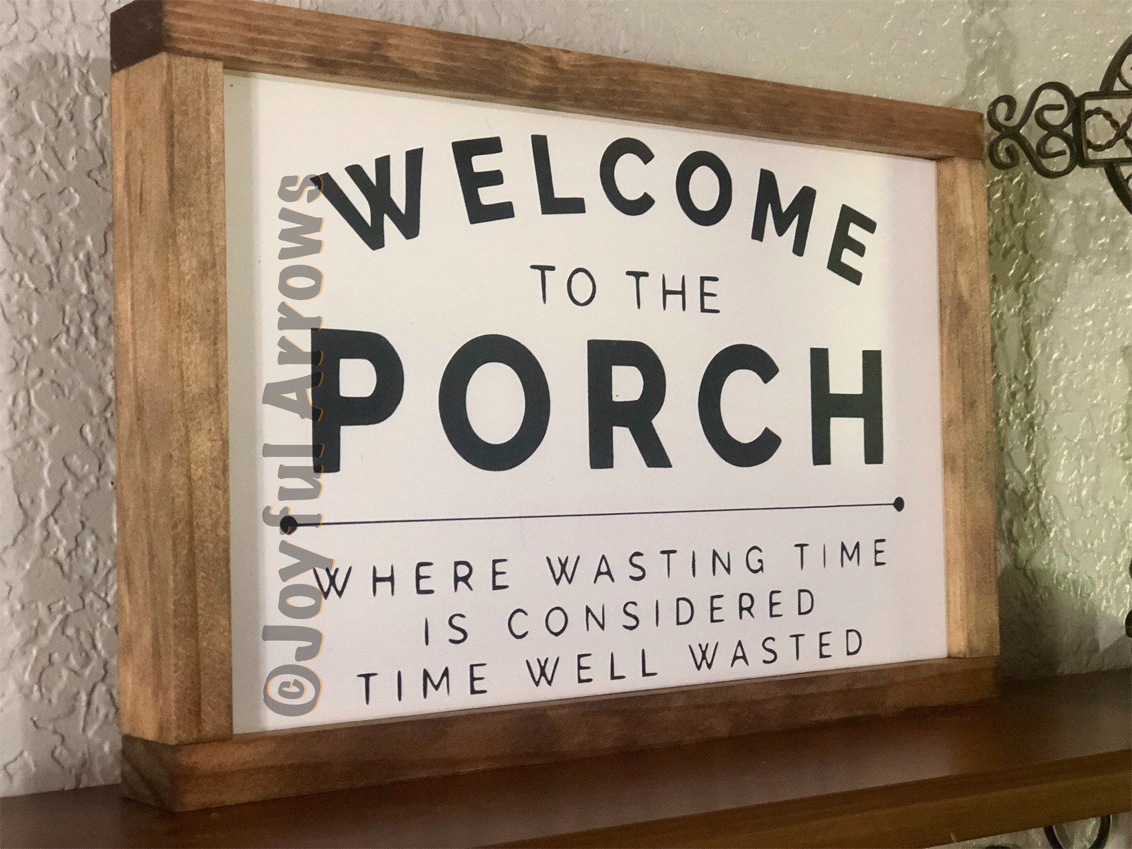 to the Porch Farmhouse Sign Wood Word Sign Porch Sign